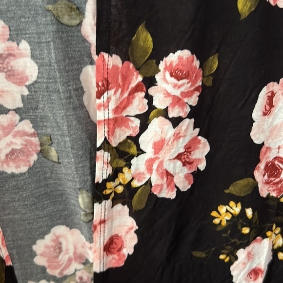 Black & Pink Floral Print Cover Up - Picture 10 of 10